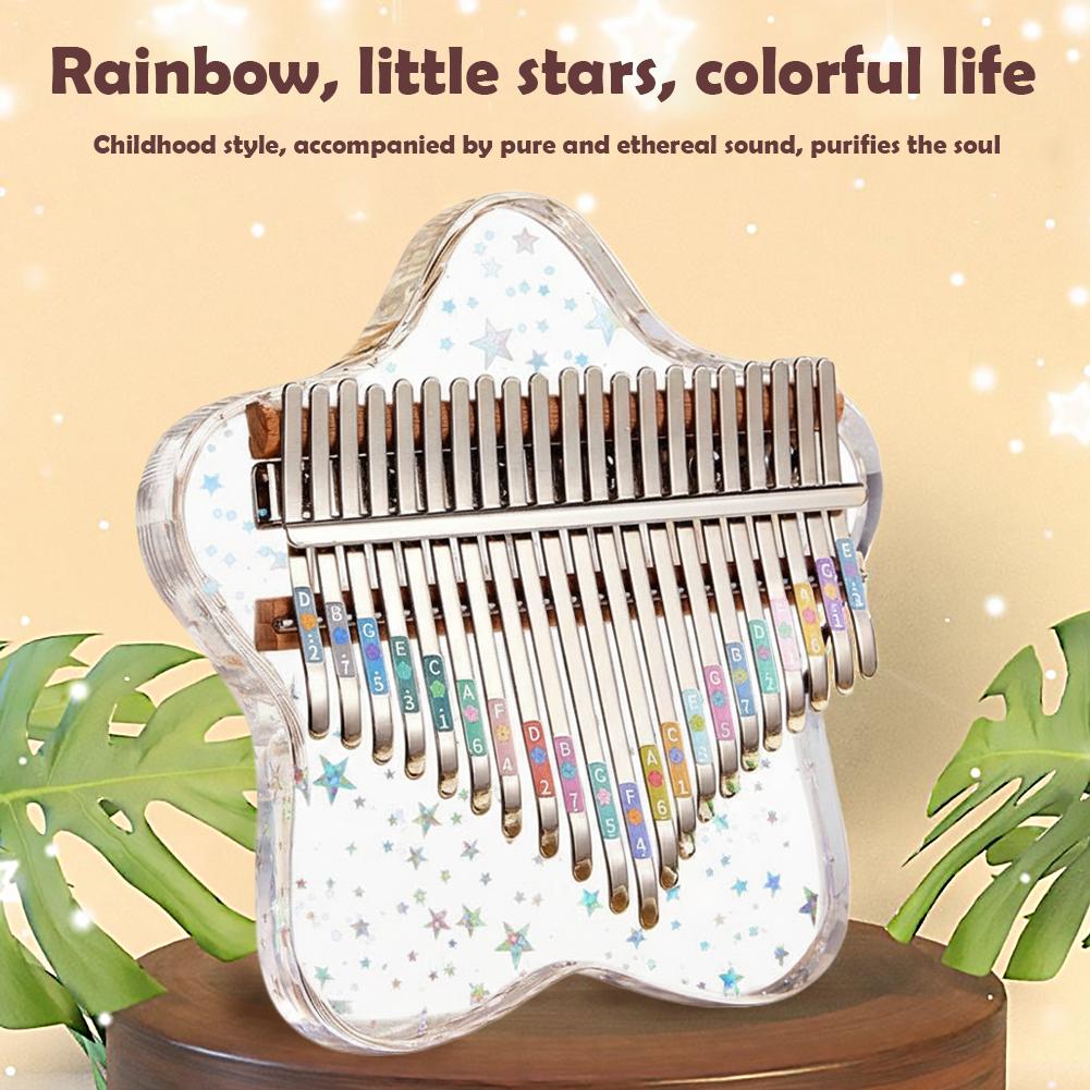 Musical Instrument African - Pianoforte portatile a 21/17 tasti, Kalimba