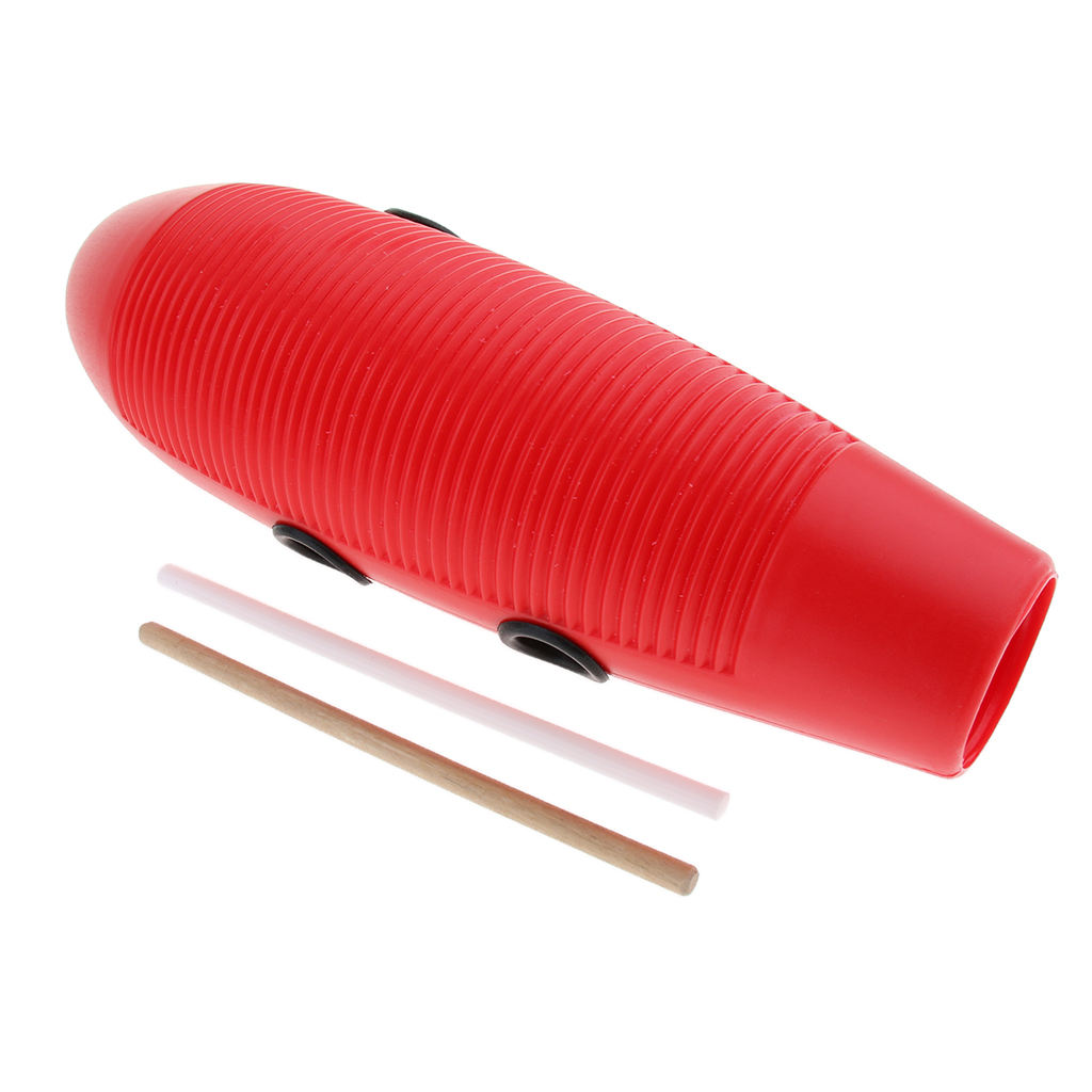 Guiro Scraper Instrument - Guiro con 2 raschietti, strumento musicale