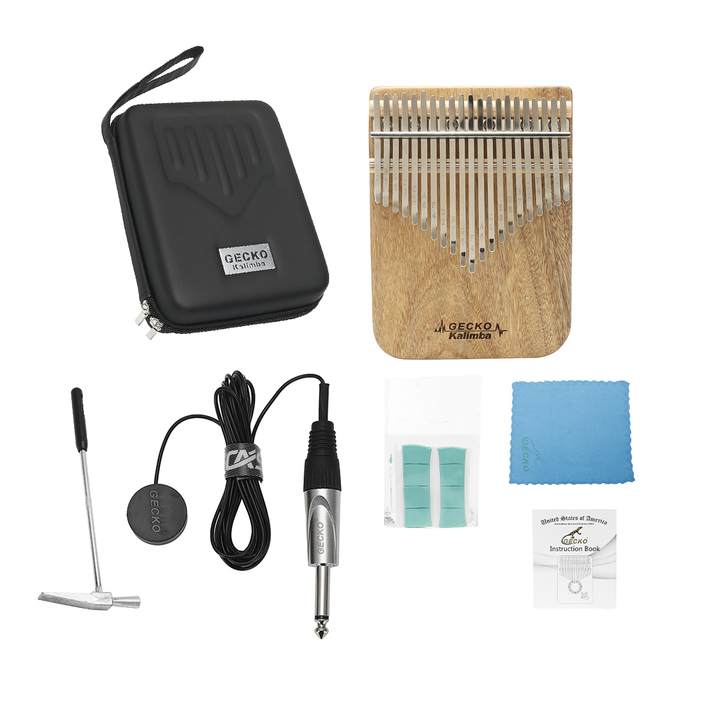 Musical Instrument African - GECKO Kalimba a 21 tasti in