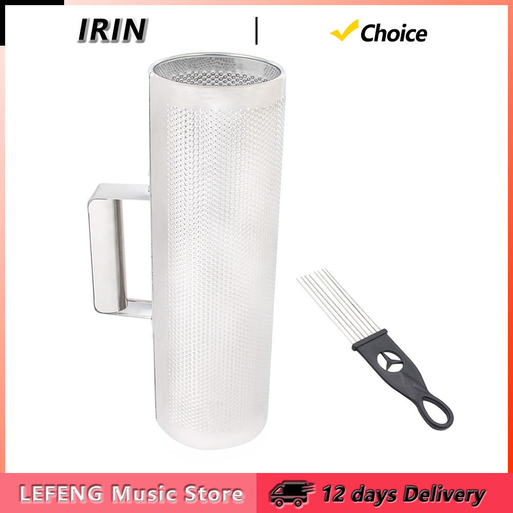 Guiro Scraper Instrument - IRIN Guiro Grande in Acciaio Inossidabile