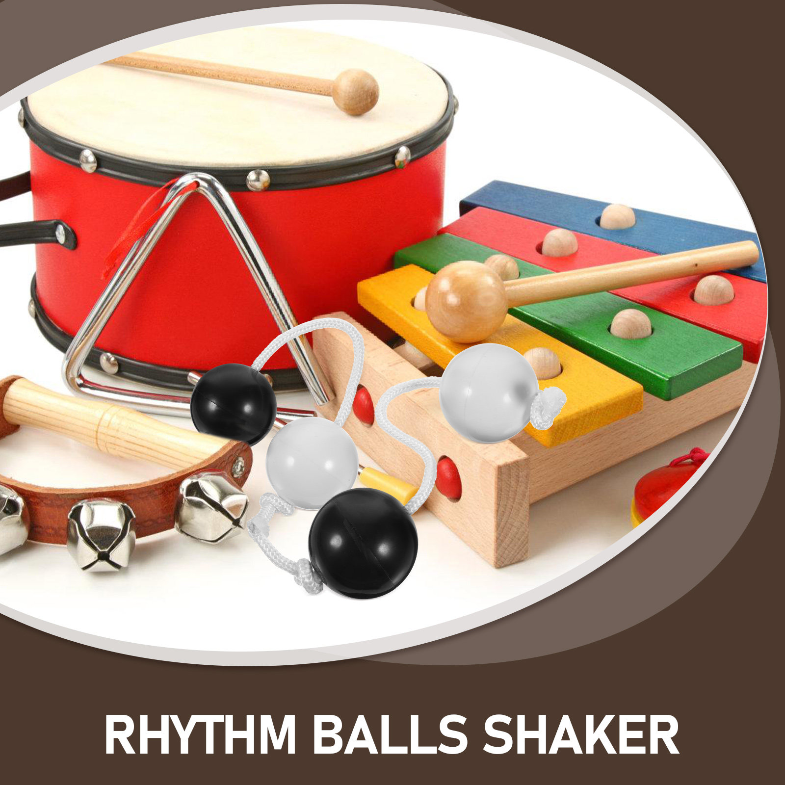 2 Pezzi Shaker con Palline Rit - Musical Instrument African recensione e prezzo
