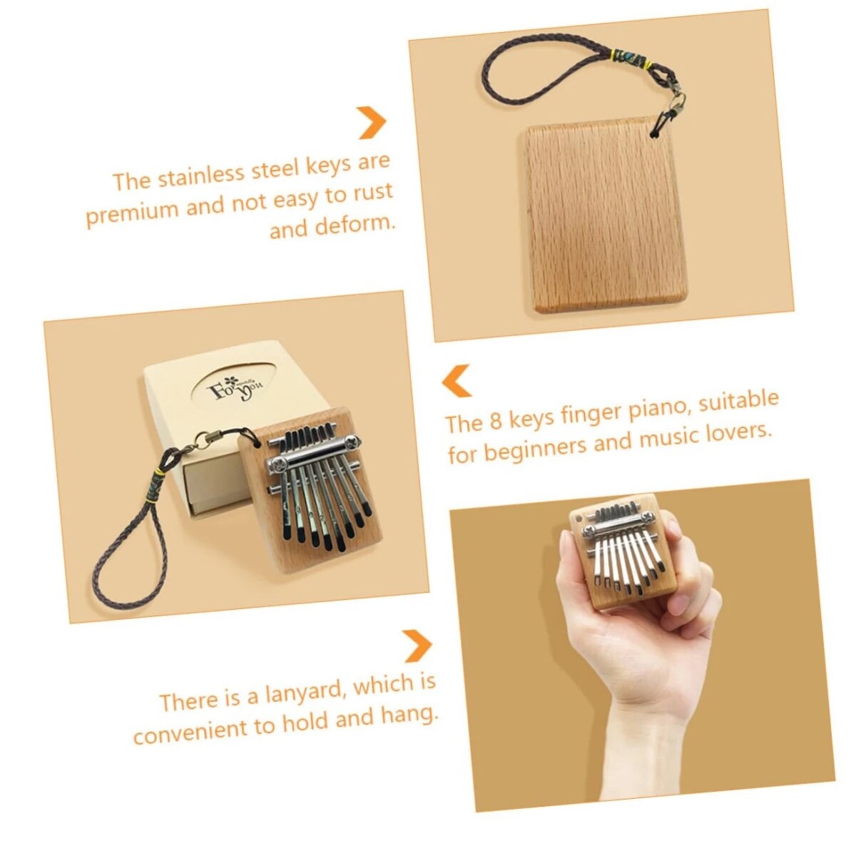 Miwayer Mini Kalimba 8 tasti T - Musical Instrument African recensione e prezzo