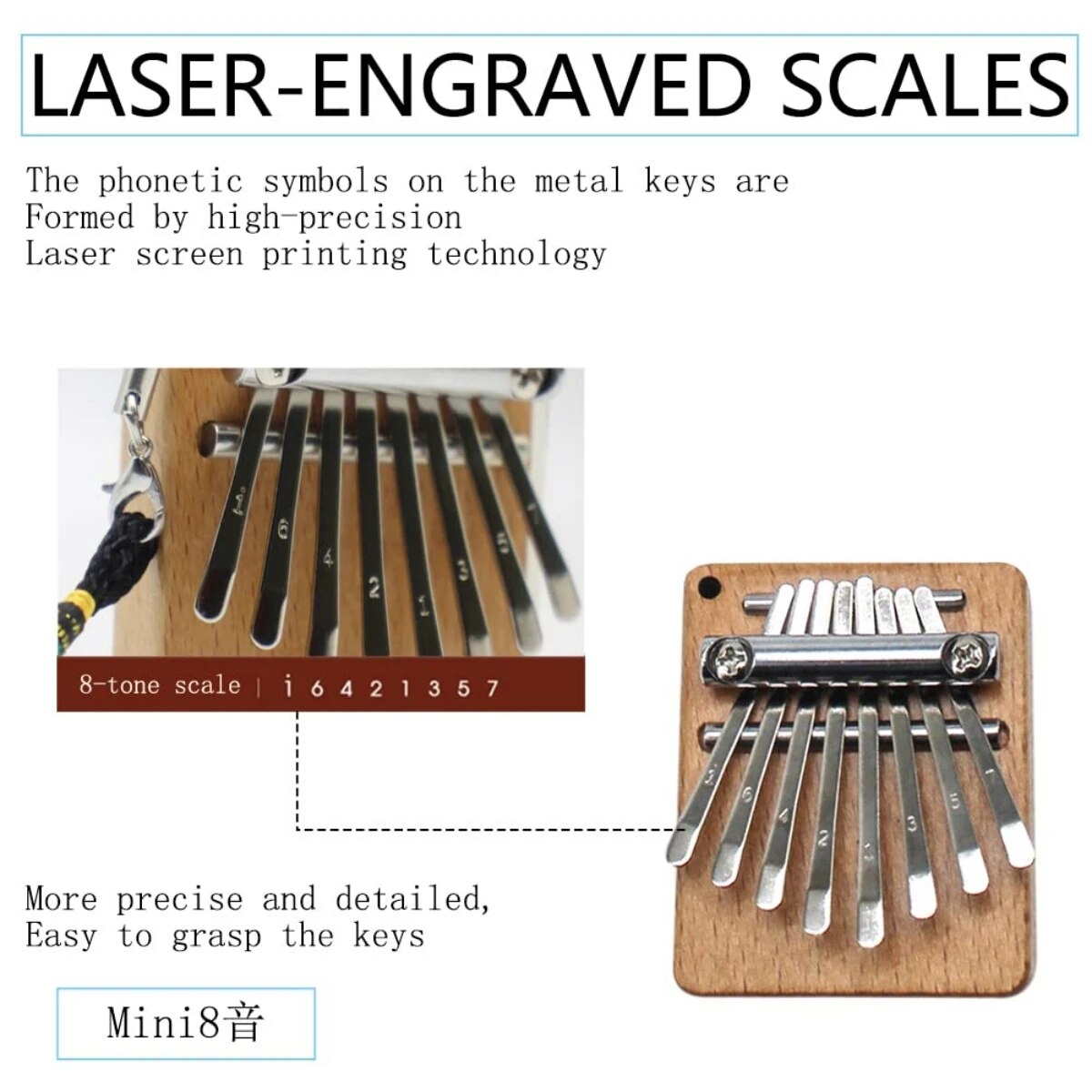 Miwayer Mini Kalimba 8 tasti T - Musical Instrument African recensione e prezzo