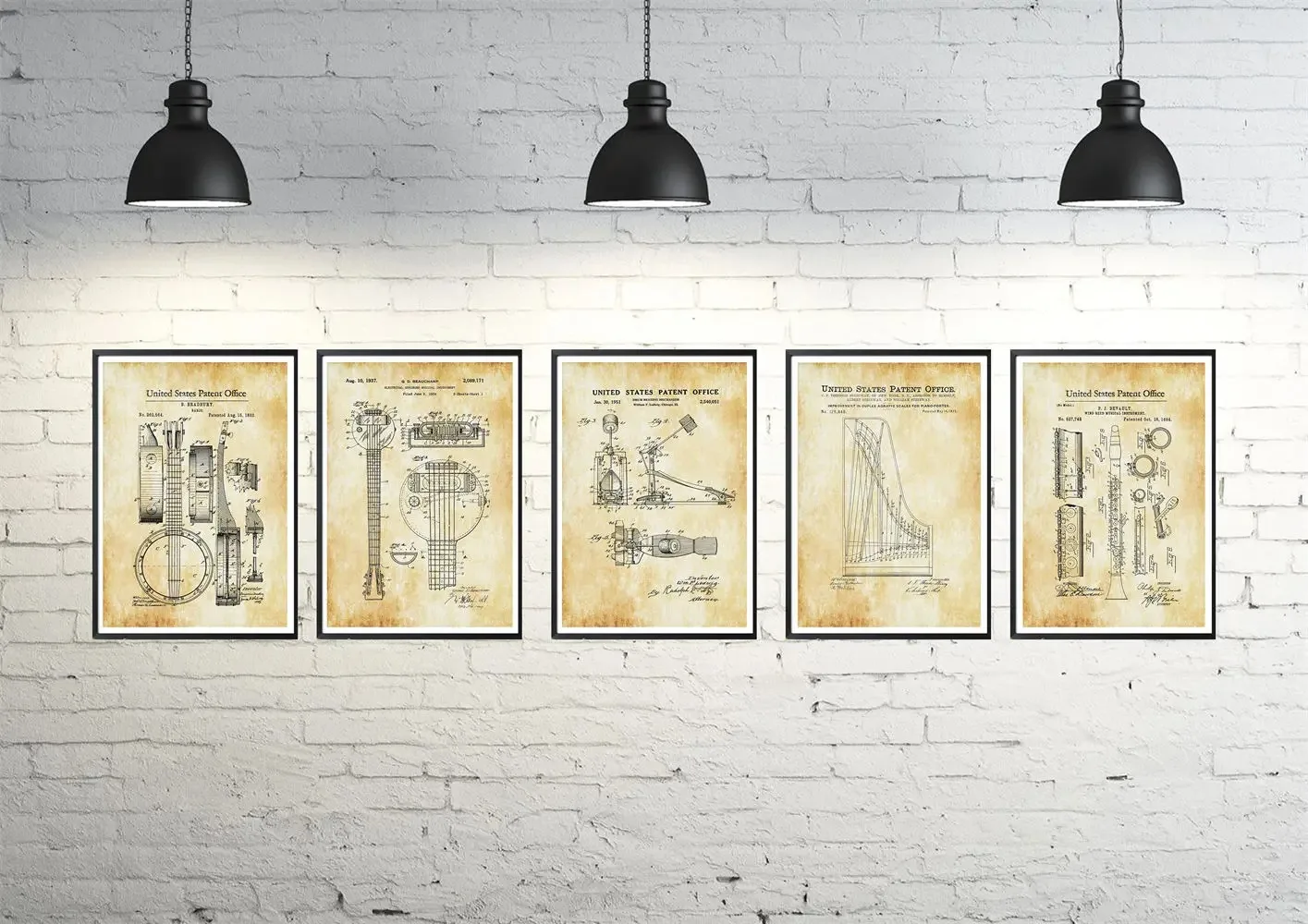 Poster Artistici Vintage Nordi - Musical Instrument Videos recensione e prezzo