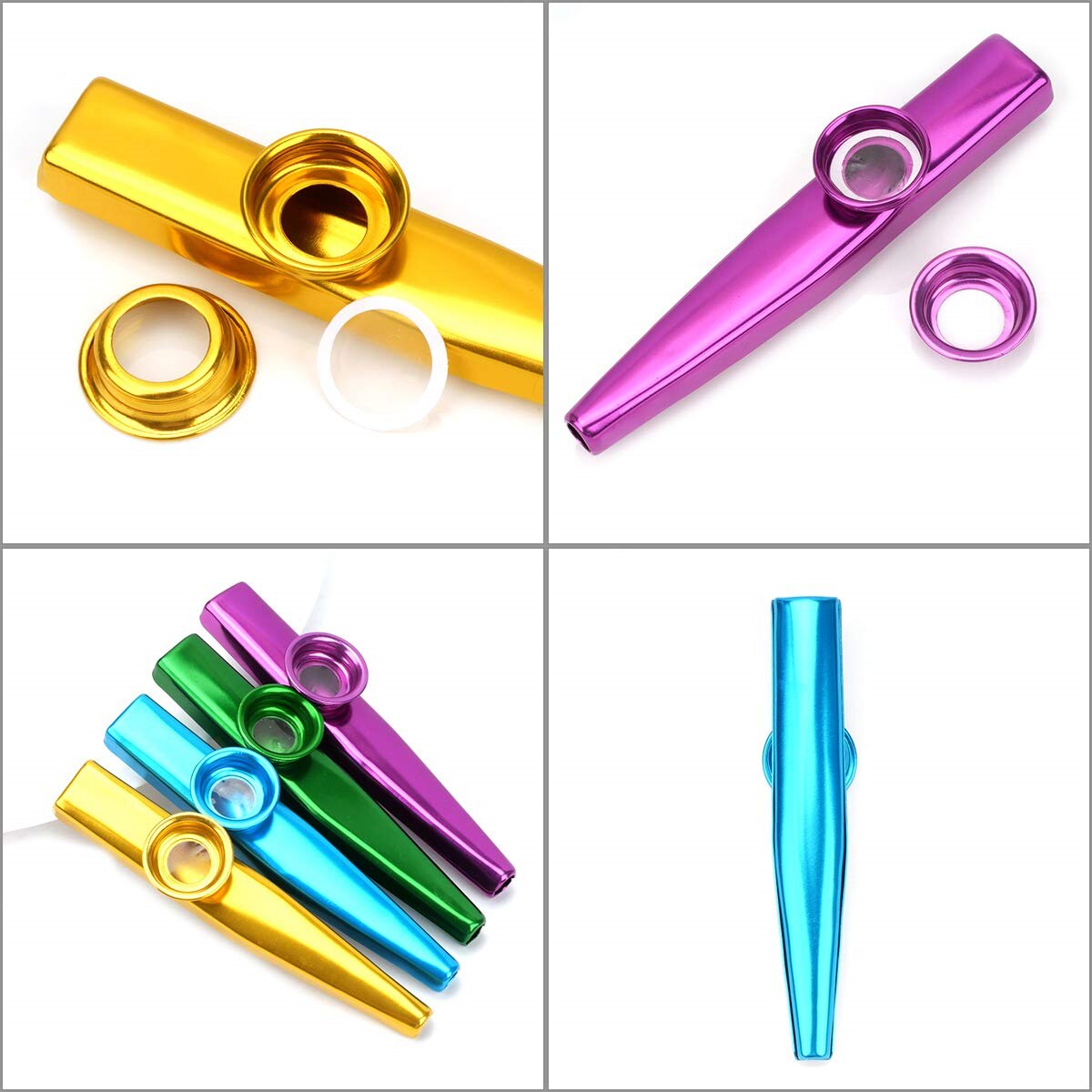 Kazoo Argento Lega di allumini - Musical Instrument Flute recensione e prezzo