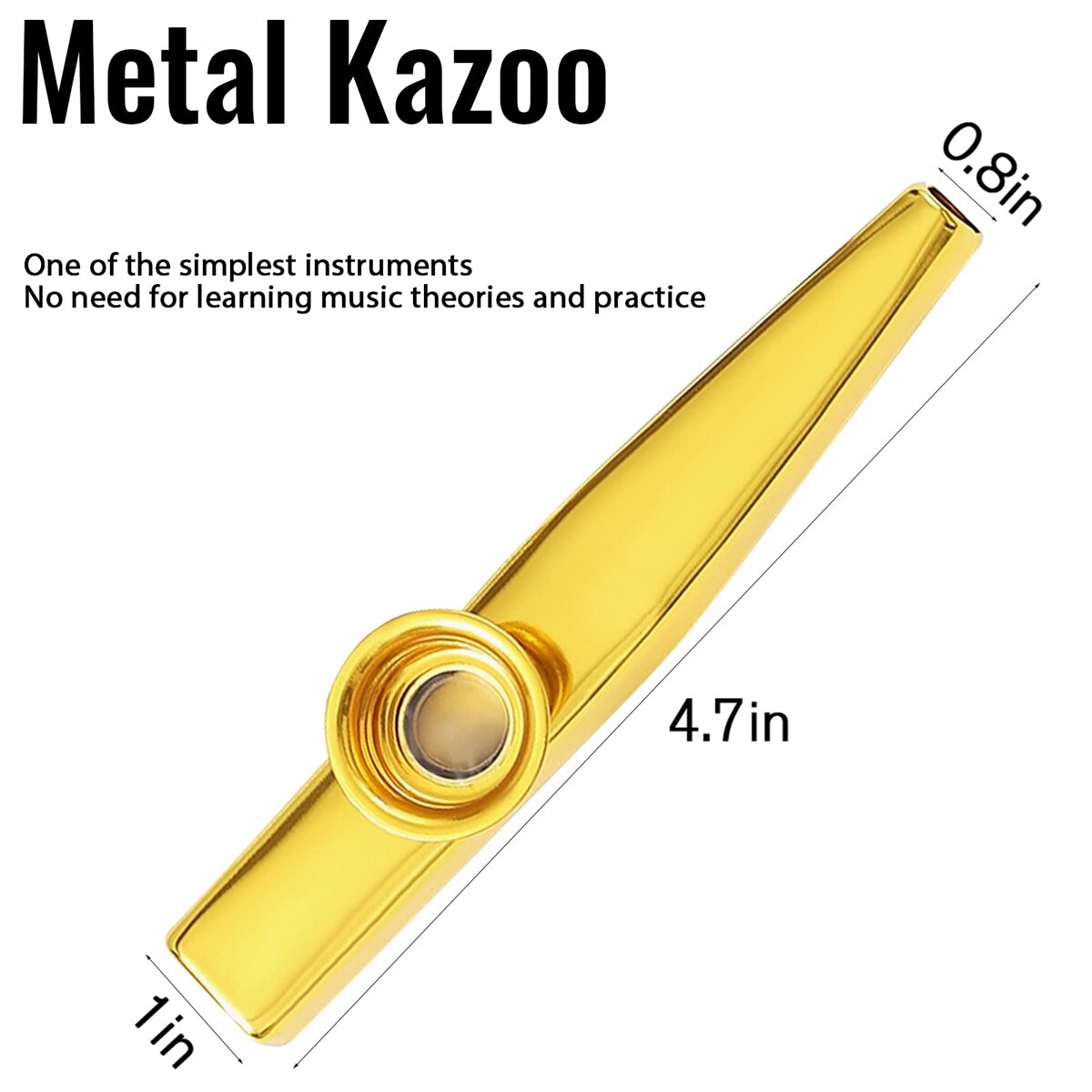 Kazoo Argento Lega di allumini - Musical Instrument Flute recensione e prezzo