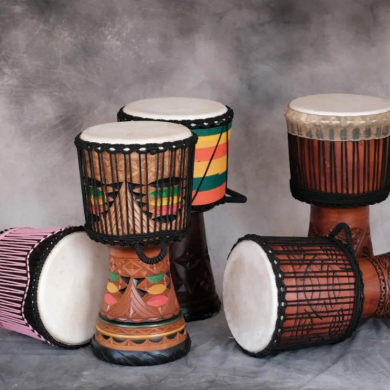 Tamburo africano in mogano Dje - Musical Instrument African recensione e prezzo